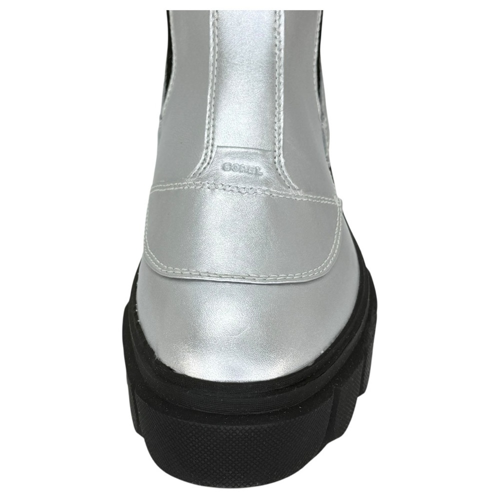 Sorel Caribou X Silver Leather Waterproof Womens Chelsea Boots Size 8M - Picture 7 of 14